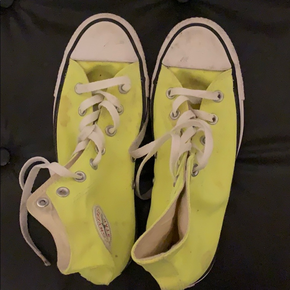 Neon Converse Chuck Taylors - women’s size 8.5